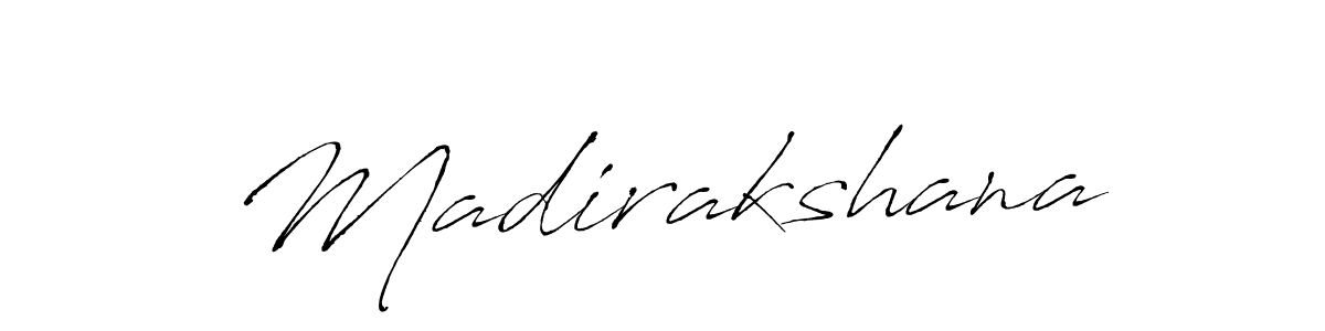 Madirakshana stylish signature style. Best Handwritten Sign (Antro_Vectra) for my name. Handwritten Signature Collection Ideas for my name Madirakshana. Madirakshana signature style 6 images and pictures png