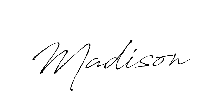 Make a beautiful signature design for name Madison. With this signature (Antro_Vectra) style, you can create a handwritten signature for free. Madison signature style 6 images and pictures png