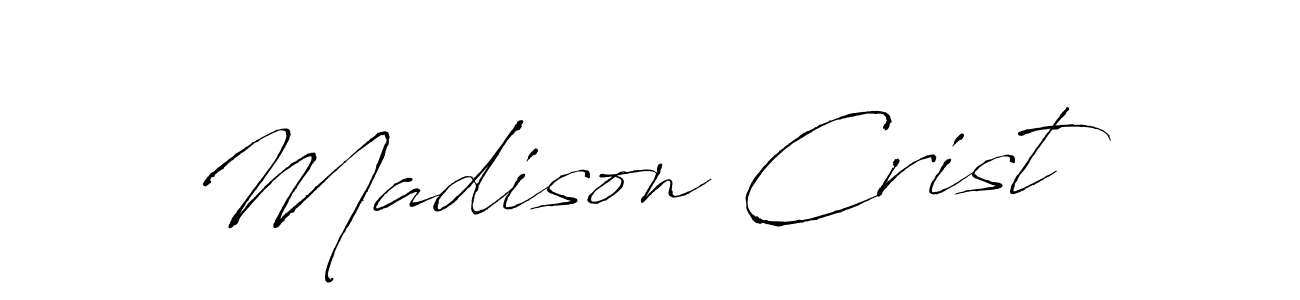 How to make Madison Crist name signature. Use Antro_Vectra style for creating short signs online. This is the latest handwritten sign. Madison Crist signature style 6 images and pictures png