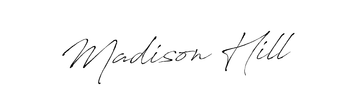 You should practise on your own different ways (Antro_Vectra) to write your name (Madison Hill) in signature. don't let someone else do it for you. Madison Hill signature style 6 images and pictures png