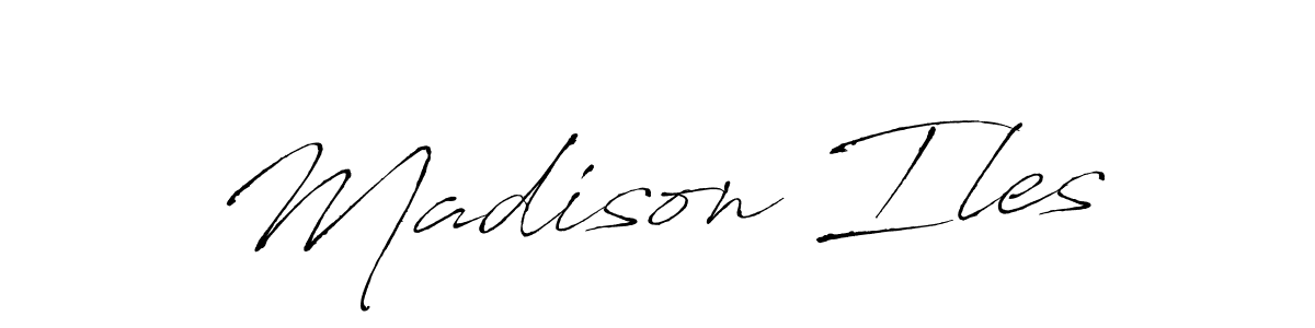 Create a beautiful signature design for name Madison Iles. With this signature (Antro_Vectra) fonts, you can make a handwritten signature for free. Madison Iles signature style 6 images and pictures png
