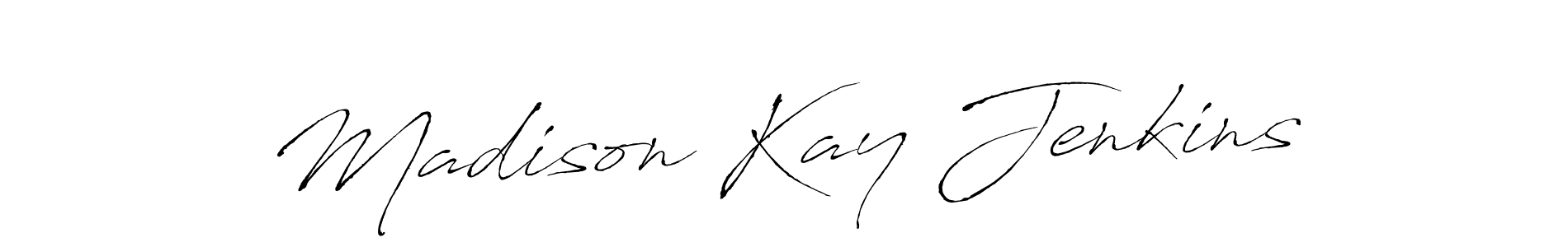 Similarly Antro_Vectra is the best handwritten signature design. Signature creator online .You can use it as an online autograph creator for name Madison Kay Jenkins. Madison Kay Jenkins signature style 6 images and pictures png