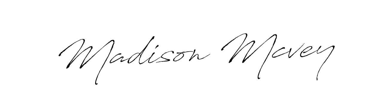 Make a beautiful signature design for name Madison Mcvey. With this signature (Antro_Vectra) style, you can create a handwritten signature for free. Madison Mcvey signature style 6 images and pictures png