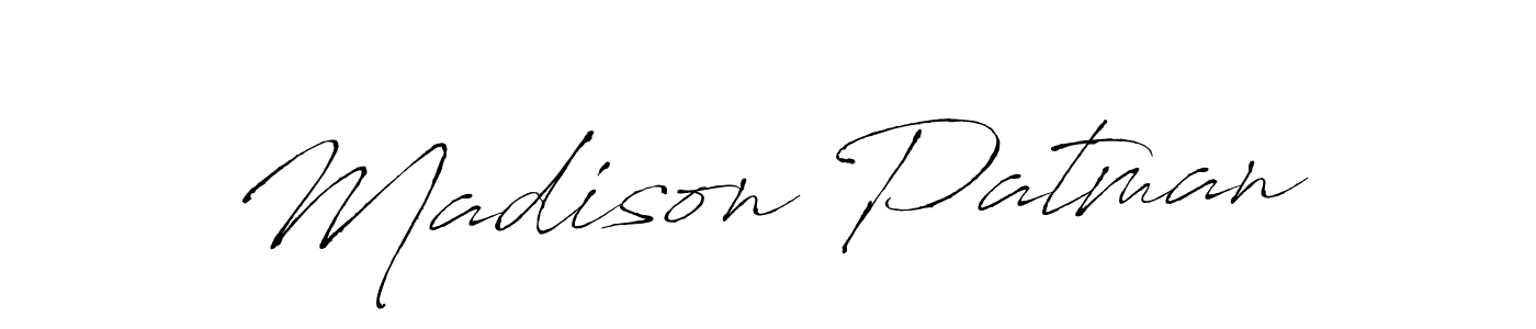 Create a beautiful signature design for name Madison Patman. With this signature (Antro_Vectra) fonts, you can make a handwritten signature for free. Madison Patman signature style 6 images and pictures png