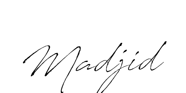 Madjid stylish signature style. Best Handwritten Sign (Antro_Vectra) for my name. Handwritten Signature Collection Ideas for my name Madjid. Madjid signature style 6 images and pictures png