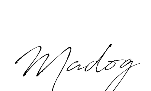 Use a signature maker to create a handwritten signature online. With this signature software, you can design (Antro_Vectra) your own signature for name Madog. Madog signature style 6 images and pictures png