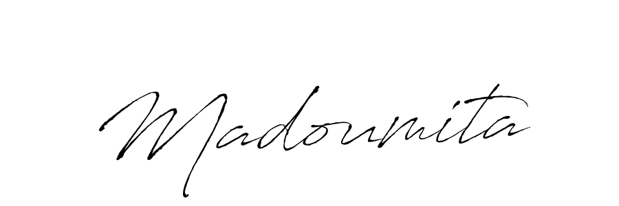 Make a beautiful signature design for name Madoumita. With this signature (Antro_Vectra) style, you can create a handwritten signature for free. Madoumita signature style 6 images and pictures png