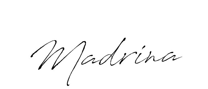 Madrina stylish signature style. Best Handwritten Sign (Antro_Vectra) for my name. Handwritten Signature Collection Ideas for my name Madrina. Madrina signature style 6 images and pictures png