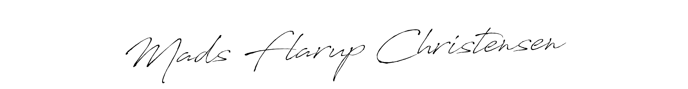 Create a beautiful signature design for name Mads Flarup Christensen. With this signature (Antro_Vectra) fonts, you can make a handwritten signature for free. Mads Flarup Christensen signature style 6 images and pictures png