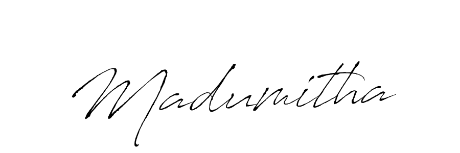 Create a beautiful signature design for name Madumitha. With this signature (Antro_Vectra) fonts, you can make a handwritten signature for free. Madumitha signature style 6 images and pictures png