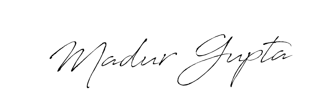 Madur Gupta stylish signature style. Best Handwritten Sign (Antro_Vectra) for my name. Handwritten Signature Collection Ideas for my name Madur Gupta. Madur Gupta signature style 6 images and pictures png