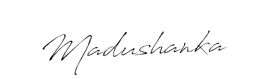 Create a beautiful signature design for name Madushanka. With this signature (Antro_Vectra) fonts, you can make a handwritten signature for free. Madushanka signature style 6 images and pictures png