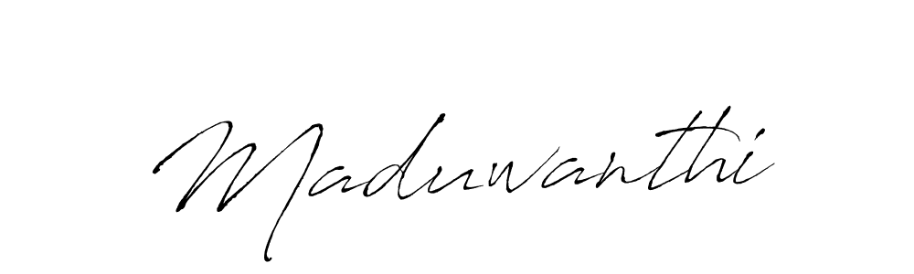 Use a signature maker to create a handwritten signature online. With this signature software, you can design (Antro_Vectra) your own signature for name Maduwanthi. Maduwanthi signature style 6 images and pictures png