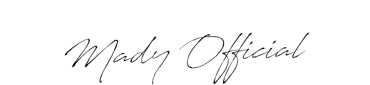 Also we have Mady Official name is the best signature style. Create professional handwritten signature collection using Antro_Vectra autograph style. Mady Official signature style 6 images and pictures png