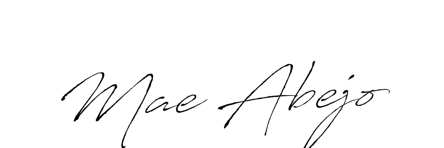 Make a beautiful signature design for name Mae Abejo. With this signature (Antro_Vectra) style, you can create a handwritten signature for free. Mae Abejo signature style 6 images and pictures png