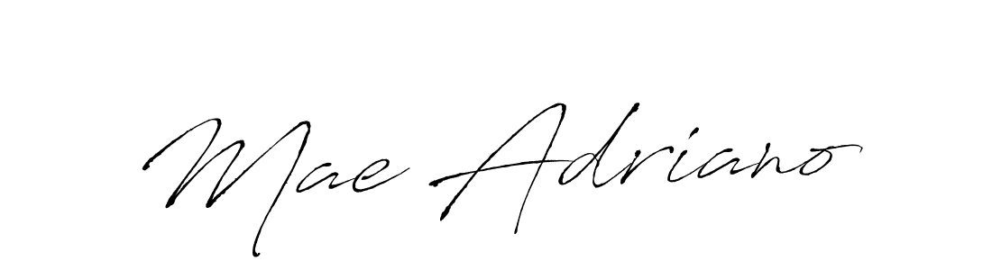 Make a beautiful signature design for name Mae Adriano. With this signature (Antro_Vectra) style, you can create a handwritten signature for free. Mae Adriano signature style 6 images and pictures png