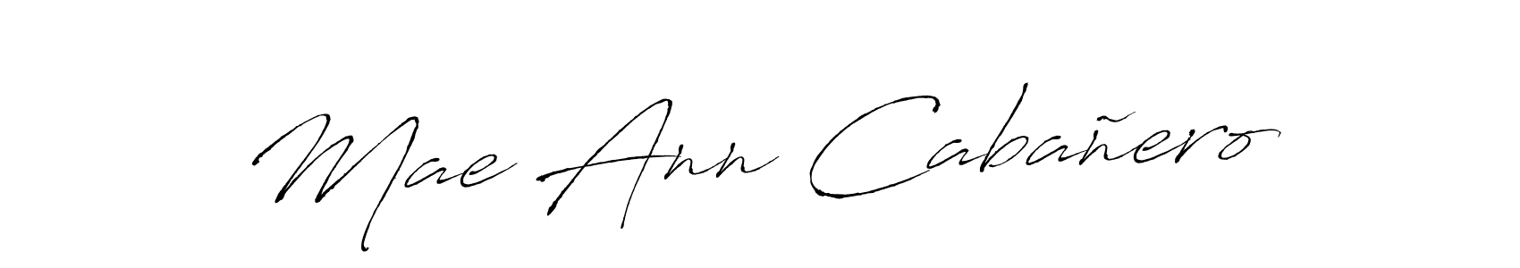 Make a beautiful signature design for name Mae Ann Cabañero. With this signature (Antro_Vectra) style, you can create a handwritten signature for free. Mae Ann Cabañero signature style 6 images and pictures png