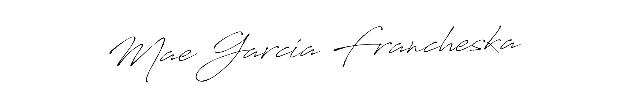 Similarly Antro_Vectra is the best handwritten signature design. Signature creator online .You can use it as an online autograph creator for name Mae Garcia Francheska. Mae Garcia Francheska signature style 6 images and pictures png
