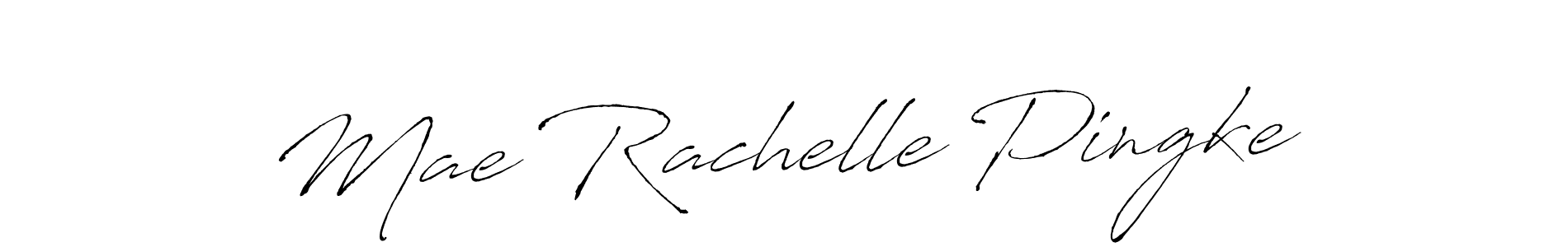Antro_Vectra is a professional signature style that is perfect for those who want to add a touch of class to their signature. It is also a great choice for those who want to make their signature more unique. Get Mae Rachelle Pingke name to fancy signature for free. Mae Rachelle Pingke signature style 6 images and pictures png