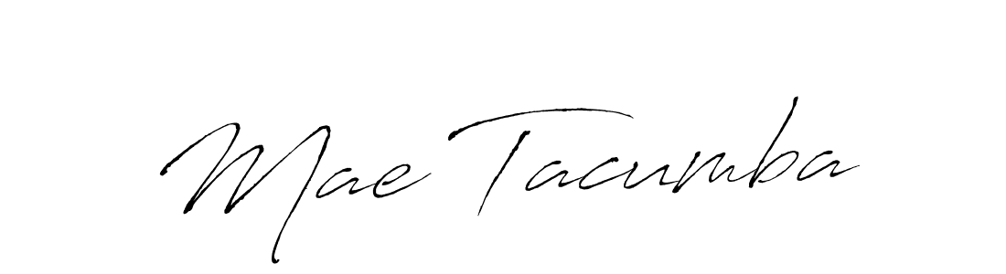 Mae Tacumba stylish signature style. Best Handwritten Sign (Antro_Vectra) for my name. Handwritten Signature Collection Ideas for my name Mae Tacumba. Mae Tacumba signature style 6 images and pictures png