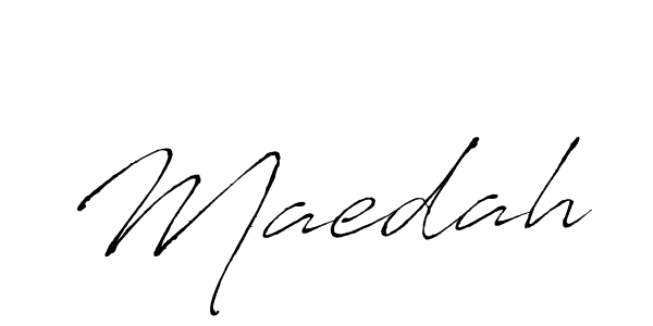 How to make Maedah signature? Antro_Vectra is a professional autograph style. Create handwritten signature for Maedah name. Maedah signature style 6 images and pictures png