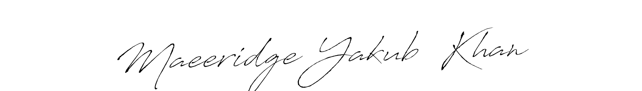 Also we have Maeeridge Yakub  Khan name is the best signature style. Create professional handwritten signature collection using Antro_Vectra autograph style. Maeeridge Yakub  Khan signature style 6 images and pictures png