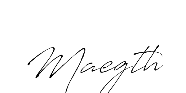 Make a beautiful signature design for name Maegth. With this signature (Antro_Vectra) style, you can create a handwritten signature for free. Maegth signature style 6 images and pictures png