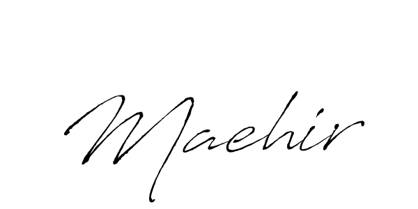 Create a beautiful signature design for name Maehir. With this signature (Antro_Vectra) fonts, you can make a handwritten signature for free. Maehir signature style 6 images and pictures png