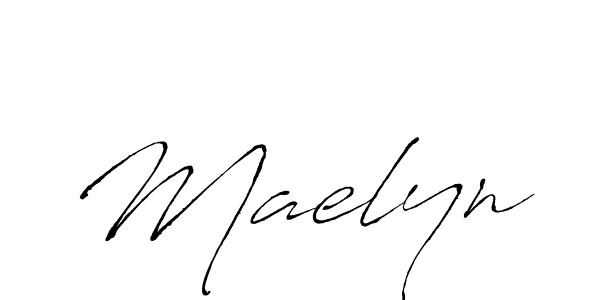 Use a signature maker to create a handwritten signature online. With this signature software, you can design (Antro_Vectra) your own signature for name Maelyn. Maelyn signature style 6 images and pictures png