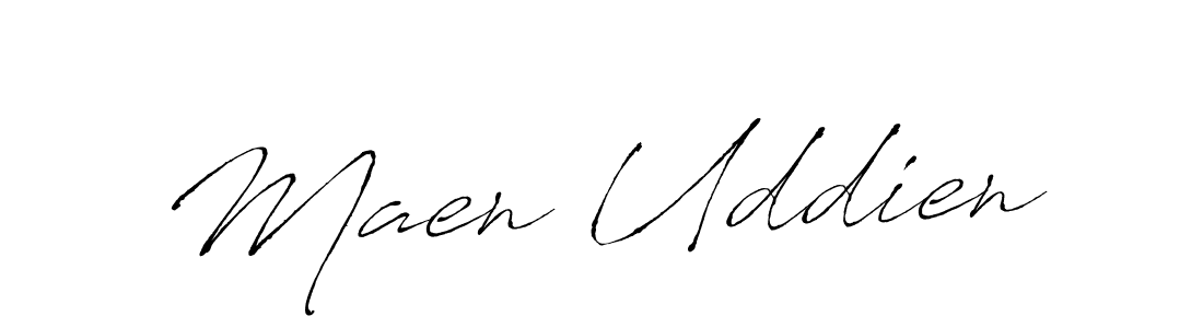 Use a signature maker to create a handwritten signature online. With this signature software, you can design (Antro_Vectra) your own signature for name Maen Uddien. Maen Uddien signature style 6 images and pictures png