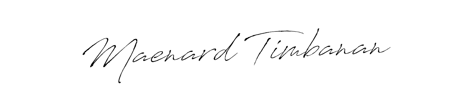 How to make Maenard Timbanan name signature. Use Antro_Vectra style for creating short signs online. This is the latest handwritten sign. Maenard Timbanan signature style 6 images and pictures png