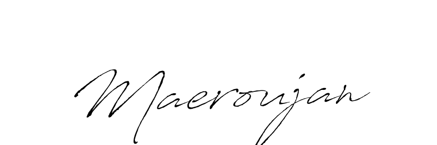 Antro_Vectra is a professional signature style that is perfect for those who want to add a touch of class to their signature. It is also a great choice for those who want to make their signature more unique. Get Maeroujan name to fancy signature for free. Maeroujan signature style 6 images and pictures png