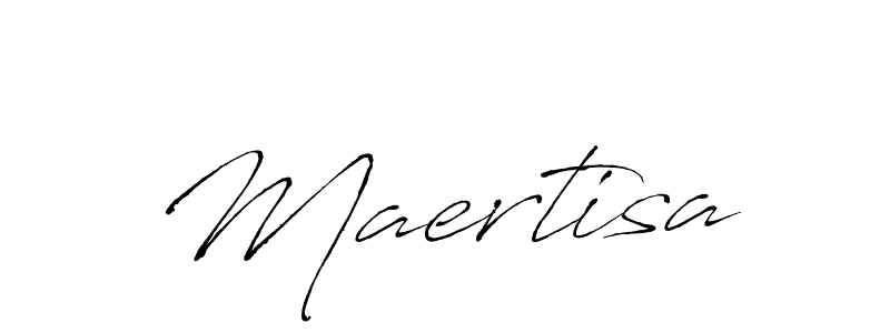 Use a signature maker to create a handwritten signature online. With this signature software, you can design (Antro_Vectra) your own signature for name Maertisa. Maertisa signature style 6 images and pictures png