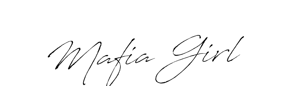 Similarly Antro_Vectra is the best handwritten signature design. Signature creator online .You can use it as an online autograph creator for name Mafia Girl. Mafia Girl signature style 6 images and pictures png