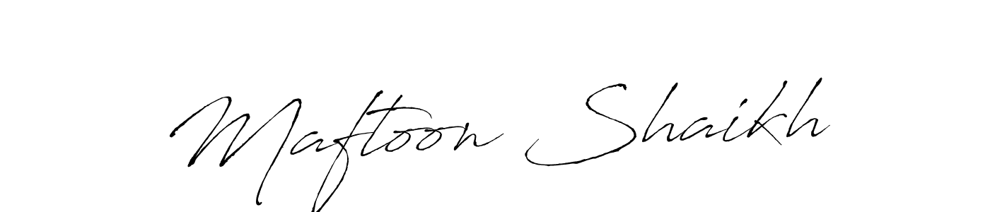 It looks lik you need a new signature style for name Maftoon Shaikh. Design unique handwritten (Antro_Vectra) signature with our free signature maker in just a few clicks. Maftoon Shaikh signature style 6 images and pictures png