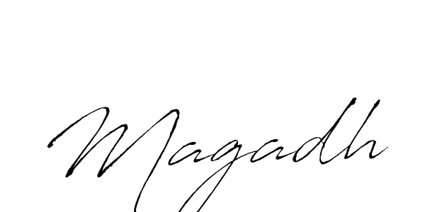 How to make Magadh signature? Antro_Vectra is a professional autograph style. Create handwritten signature for Magadh name. Magadh signature style 6 images and pictures png