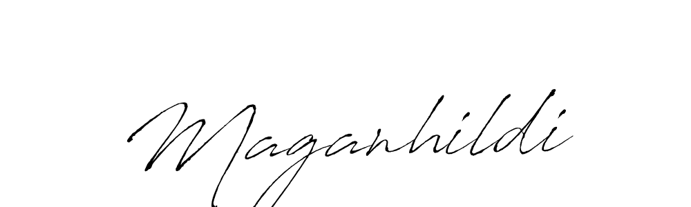 Create a beautiful signature design for name Maganhildi. With this signature (Antro_Vectra) fonts, you can make a handwritten signature for free. Maganhildi signature style 6 images and pictures png