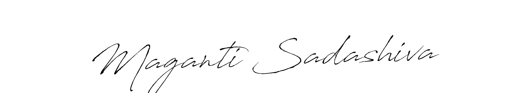 Use a signature maker to create a handwritten signature online. With this signature software, you can design (Antro_Vectra) your own signature for name Maganti Sadashiva. Maganti Sadashiva signature style 6 images and pictures png