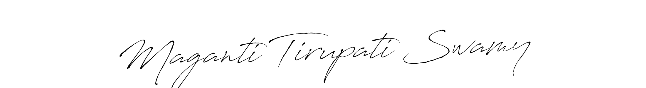 It looks lik you need a new signature style for name Maganti Tirupati Swamy. Design unique handwritten (Antro_Vectra) signature with our free signature maker in just a few clicks. Maganti Tirupati Swamy signature style 6 images and pictures png