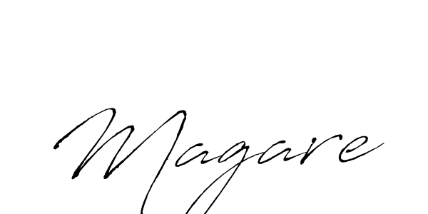 Design your own signature with our free online signature maker. With this signature software, you can create a handwritten (Antro_Vectra) signature for name Magare. Magare signature style 6 images and pictures png