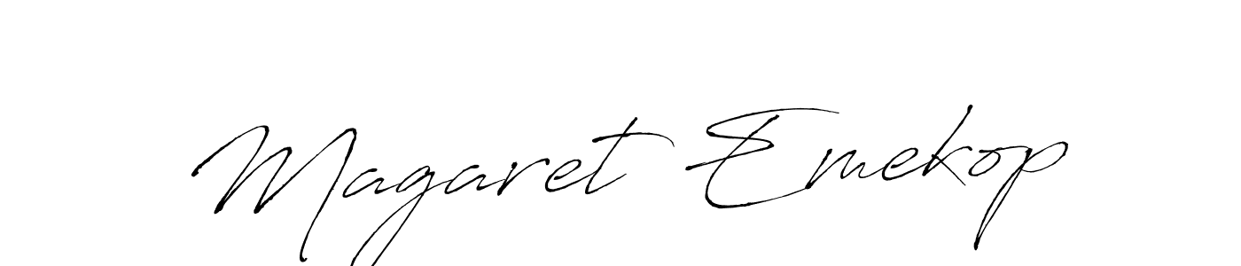Also You can easily find your signature by using the search form. We will create Magaret Emekop name handwritten signature images for you free of cost using Antro_Vectra sign style. Magaret Emekop signature style 6 images and pictures png