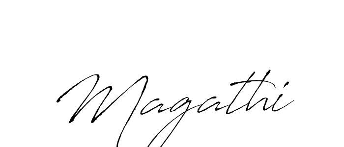 Use a signature maker to create a handwritten signature online. With this signature software, you can design (Antro_Vectra) your own signature for name Magathi. Magathi signature style 6 images and pictures png