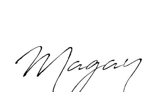 How to make Magay signature? Antro_Vectra is a professional autograph style. Create handwritten signature for Magay name. Magay signature style 6 images and pictures png