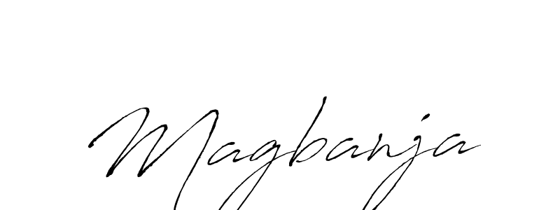 You should practise on your own different ways (Antro_Vectra) to write your name (Magbanja) in signature. don't let someone else do it for you. Magbanja signature style 6 images and pictures png