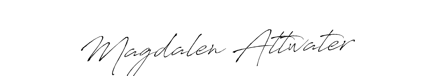 Magdalen Attwater stylish signature style. Best Handwritten Sign (Antro_Vectra) for my name. Handwritten Signature Collection Ideas for my name Magdalen Attwater. Magdalen Attwater signature style 6 images and pictures png