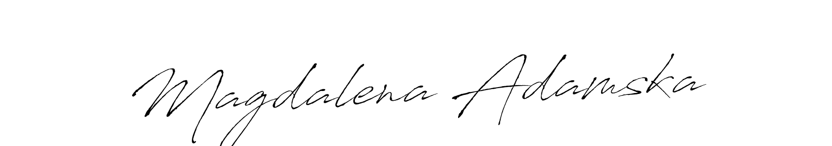 Magdalena Adamska stylish signature style. Best Handwritten Sign (Antro_Vectra) for my name. Handwritten Signature Collection Ideas for my name Magdalena Adamska. Magdalena Adamska signature style 6 images and pictures png