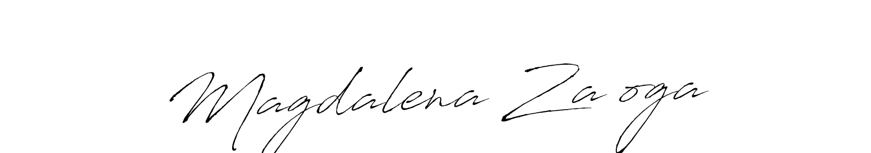 Design your own signature with our free online signature maker. With this signature software, you can create a handwritten (Antro_Vectra) signature for name Magdalena Załoga. Magdalena Załoga signature style 6 images and pictures png