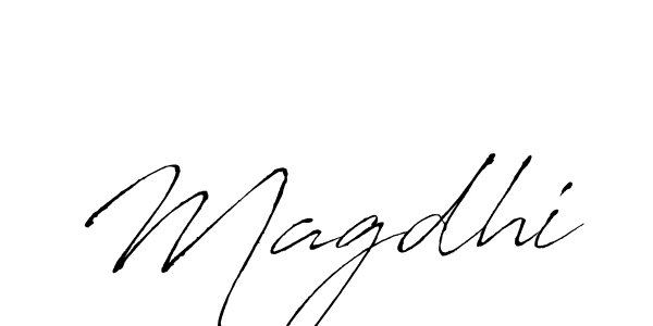 The best way (Antro_Vectra) to make a short signature is to pick only two or three words in your name. The name Magdhi include a total of six letters. For converting this name. Magdhi signature style 6 images and pictures png