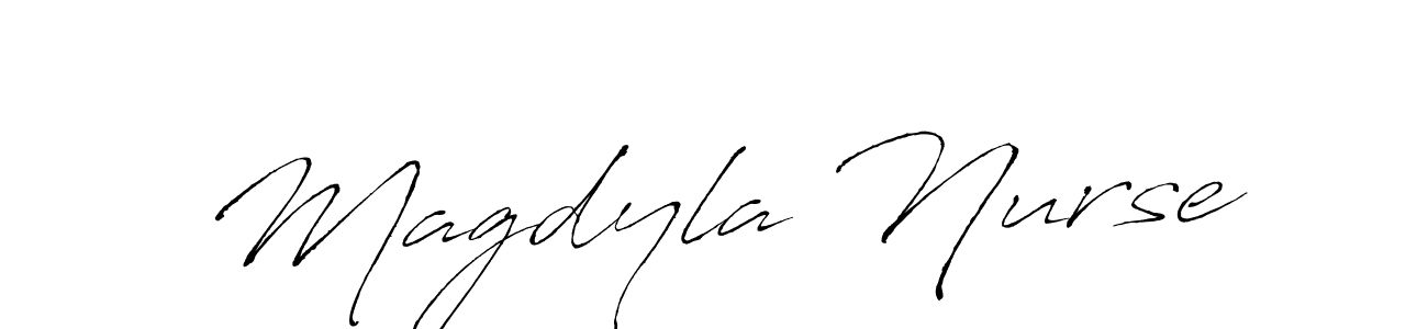 Make a beautiful signature design for name Magdyla Nurse. With this signature (Antro_Vectra) style, you can create a handwritten signature for free. Magdyla Nurse signature style 6 images and pictures png