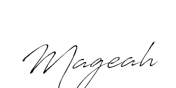 Design your own signature with our free online signature maker. With this signature software, you can create a handwritten (Antro_Vectra) signature for name Mageah. Mageah signature style 6 images and pictures png